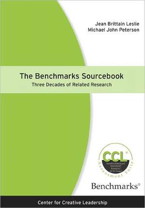 The Benchmarks Sourcebook de Jean Brittain Leslie