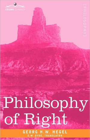 Philosophy of Right de Georg H. W. Hegel