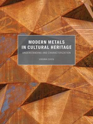 Modern Metals in Cultural Heritage: Understanding and Characterization de Virginia Costa