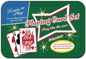 Playing Card Set: Play Like the Pros [With 5 Dice and 2 Decks of Playing Cards and Booklet] de Thunder Bay Press