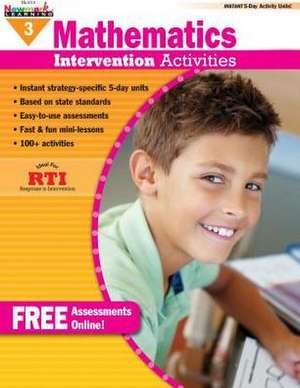 Mathematics Intervention Activities Grade 3 Book Teacher Resource de Jill Levy