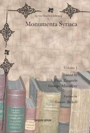 Bickell, G: Monumenta Syriaca (Vol 1-2) de Gustav Bickell