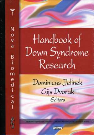 Handbook of Down Syndrome Research de Dominicus Jelinek