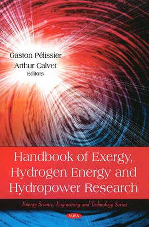 Handbook of Exergy, Hydrogen Energy and Hydropower Research de Gaston Pelissier