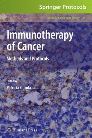 Immunotherapy of Cancer: Methods and Protocols de Patricia Yotnda