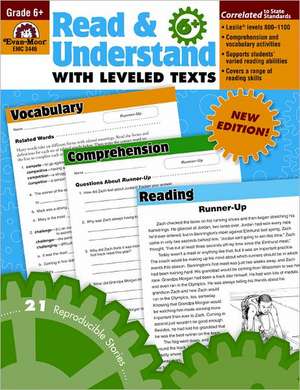 Read & Understand with Leveled Texts, Grade 6+ de Delana Heidrich