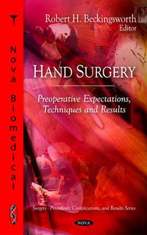 Hand Surgery de Robert H. Beckingsworth