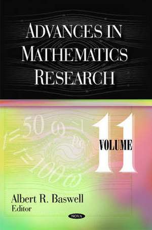 Advances in Mathematics Research de Albert R Baswell