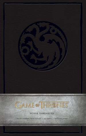 Game of Thrones: House Targaryen Hardcover Ruled Journal de Hbo