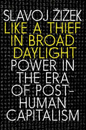 Like a Thief in Broad Daylight: Power in the Era of Post-Human Capitalism de Slavoj Zizek