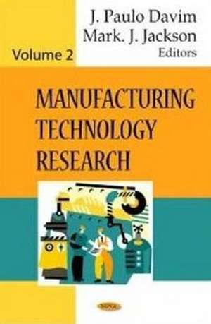 Manufacturing Technology Research de J. Paulo Davim