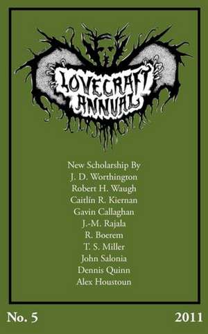 Lovecraft Annual No. 5 (2011) de S. T. Joshi