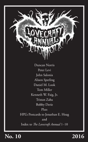 Lovecraft Annual No. 10 (2016) de S. T. Joshi