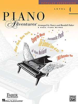 Piano Adventures - Popular Repertoire Book - Level 4 de Nancy Faber