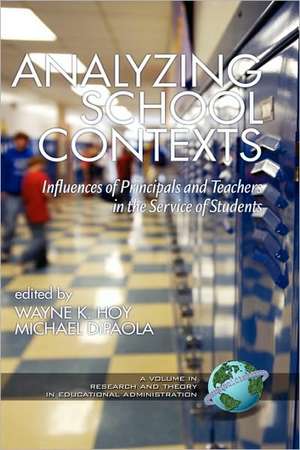 Analyzing School Contexts de Michael Dipaola