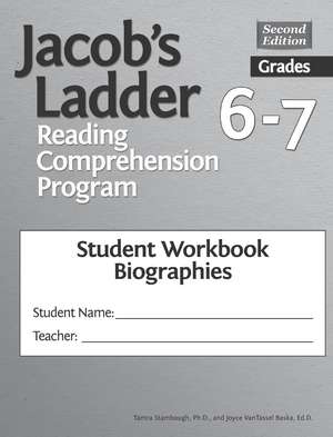 Jacob's Ladder Reading Comprehension Program: Grades 6-7, Student Workbooks, Biographies (Set of 5) de Joyce VanTassel-Baska