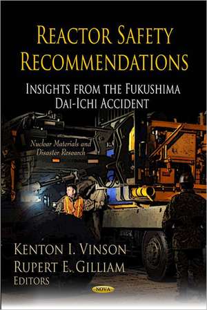 Reactor Safety Recommendations de Kenton I Vinson