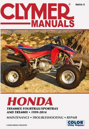 Clymer Honda TRX400Ex Fourtrax/Sportrax – 99–14 de Haynes