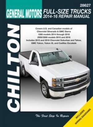 Chevrolet Silverado (Chilton) – 2014–2016 de Haynes