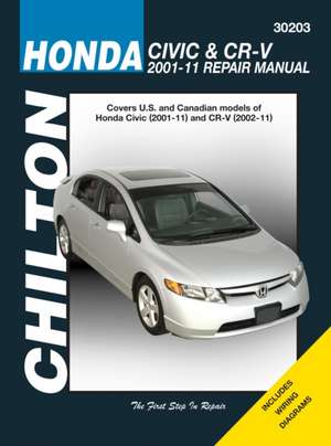 Honda Civic & CR–V (′01–′11) (Chilton) de Haynes Publishi Hayer