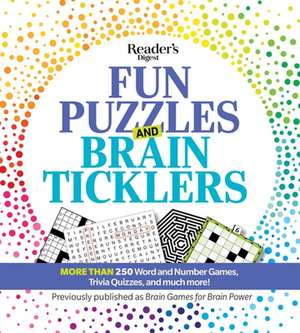 Reader's Digest Fun Puzzles and Brain Ticklers de Reader'S Digest