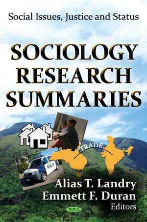 Sociology Research Summaries de Alias T. Landry