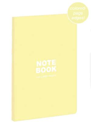 Teneues - A5 Notebook: Pastel Yellow, 140 Lined Pages, Raw Sewn Spine, Lays Flat