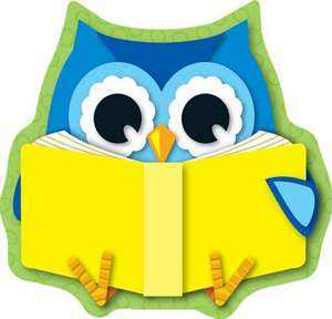 Reading Owl Mini Cut-Outs de Carson-Dellosa Publishing