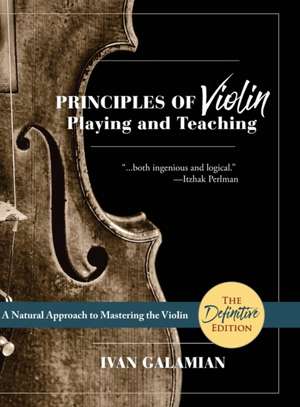 Principles of Violin Playing and Teaching (Dover Books on Music) de Ivan Galamian