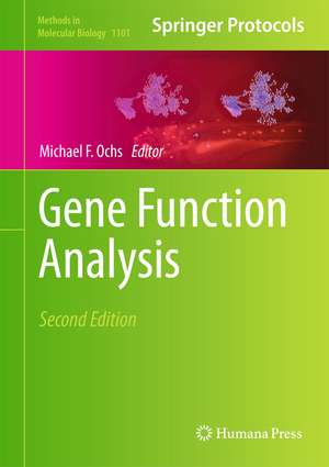Gene Function Analysis de Michael F. Ochs
