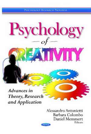 Psychology of Creativity de Alessandro Antonietti