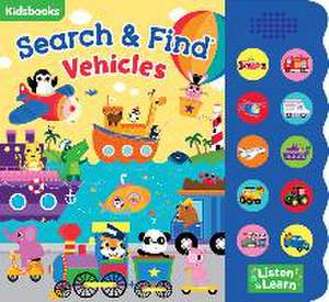 Search & Find Vehicles 10 Button Sound Book de Kidsbooks