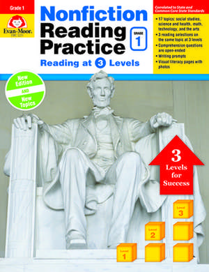 Nonfiction Reading Practice, Grade 1 de Evan-Moor Educational Publishers