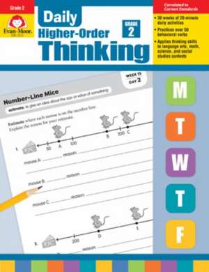 Daily Higher-Order Thinking, Grade 2 Te de Evan-Moor Educational Publishers
