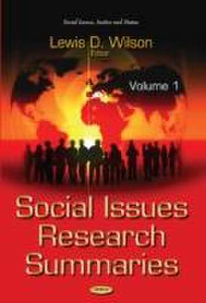 Social Issues Research Summaries de Lewis D. Wilson