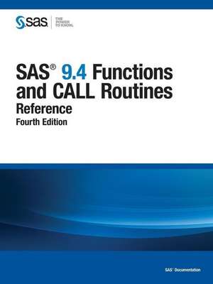 SAS 9.4 Functions and Call Routines