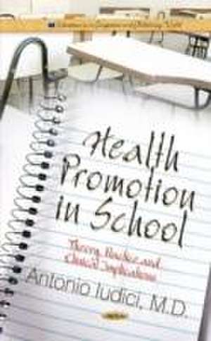 Health Promotion in School de Antonio Iudici