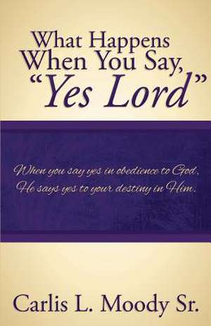 What Happens When You Say Yes Lord: A Message of Hope in Disability, Depression or Fear de Carlis L. Moody