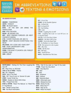 Instant Messaging Abbreviations, Texting and Emoticons de Speedy Publishing LLC