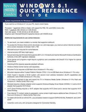 Windows 8.1 Quick Reference Guide (Speedy Study Guide) de Speedy Publishing LLC