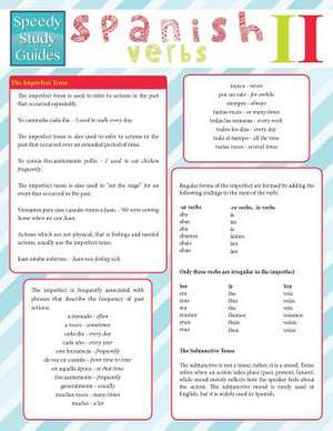 Spanish Verbs II (Speedy Study Guide) de Speedy Publishing Llc