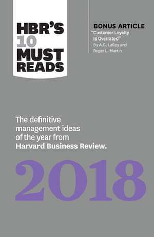 HBR's 10 Must Reads 2018 de Harvard Business Review