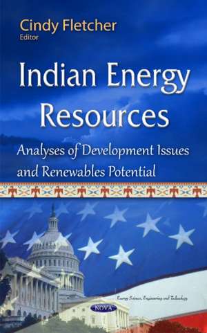 Indian Energy Resources: Analyses of Development Issues & Renewables Potential de Cindy Fletcher