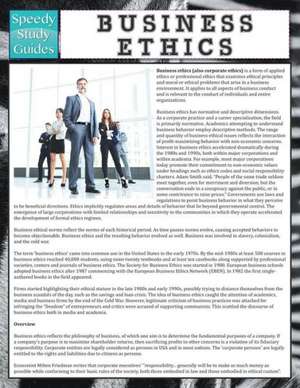 Business Ethics (Speedy Study Guide) de Speedy Publishing LLC