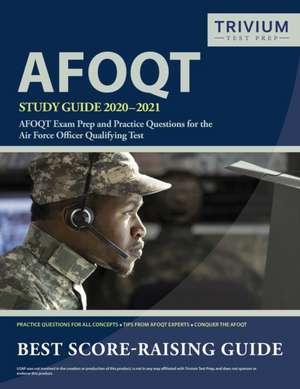 AFOQT Study Guide 2020-2021 de Trivium Military Exam Prep Team