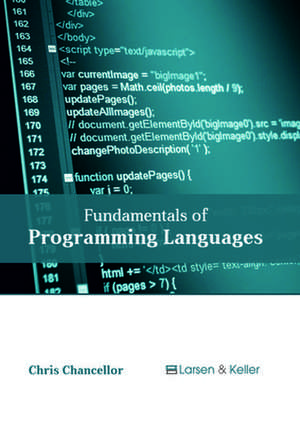 Fundamentals of Programming Languages de Chancellor, Chris