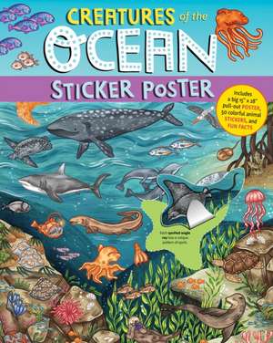 Creatures of the Ocean Sticker Poster de Fiona Ocean Simmance