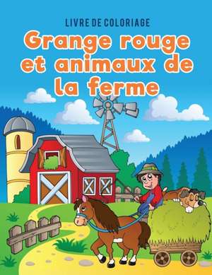 Livre de coloriage grange rouge et animaux de la ferme de Coloring Pages for Kids