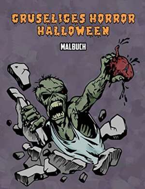 Gruseliges Horror Halloween Malbuch de Osam Colors