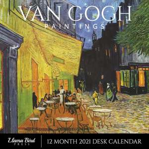 Van Gogh Paintings 2021 Desk Calendar de Llama Bird Press